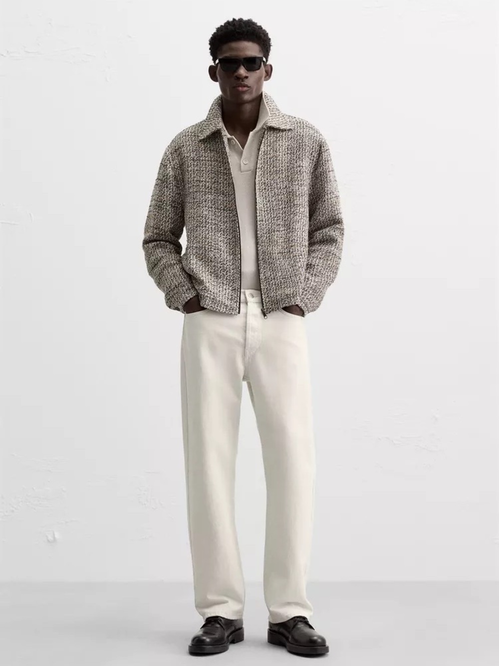 Zara Textured Zip-Front Jacket - Picture 13 of 15